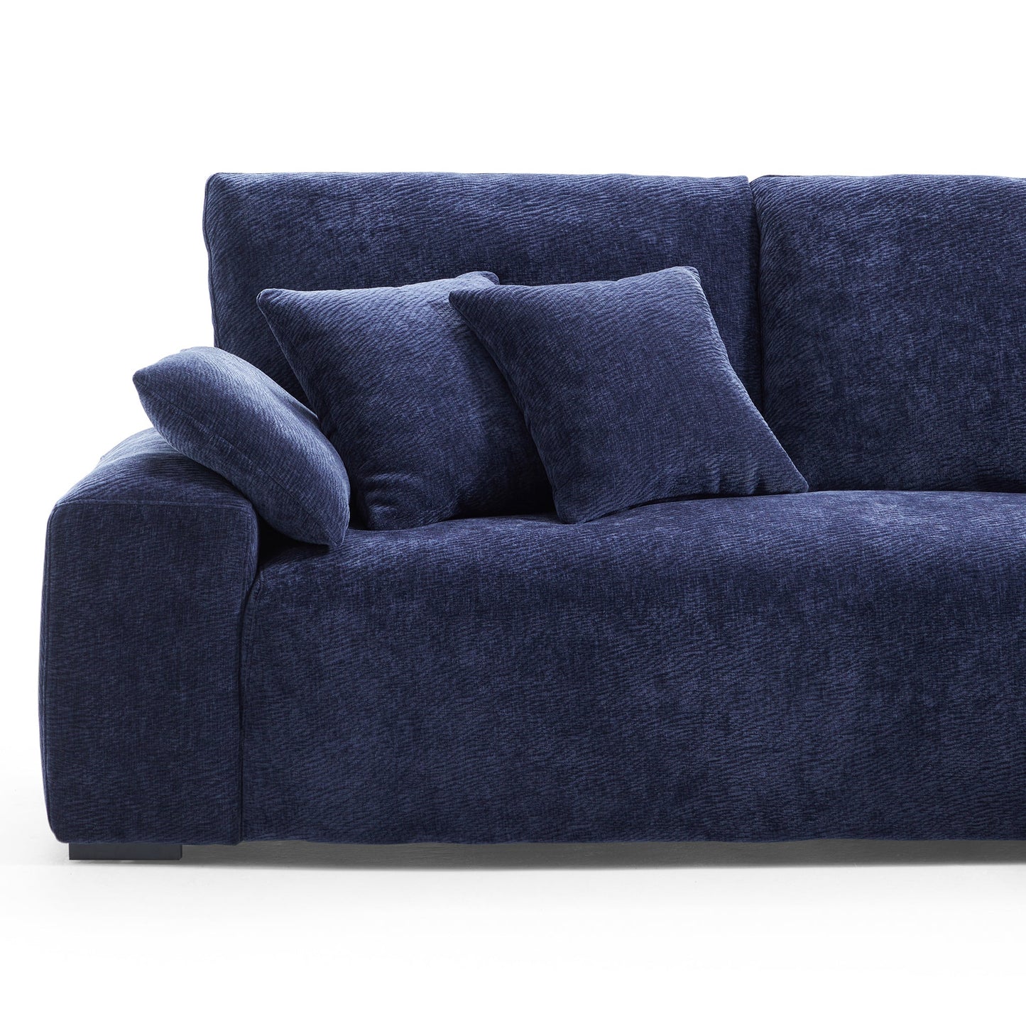 The Empress Navy Blue U Shaped Sectional-Navy Blue
