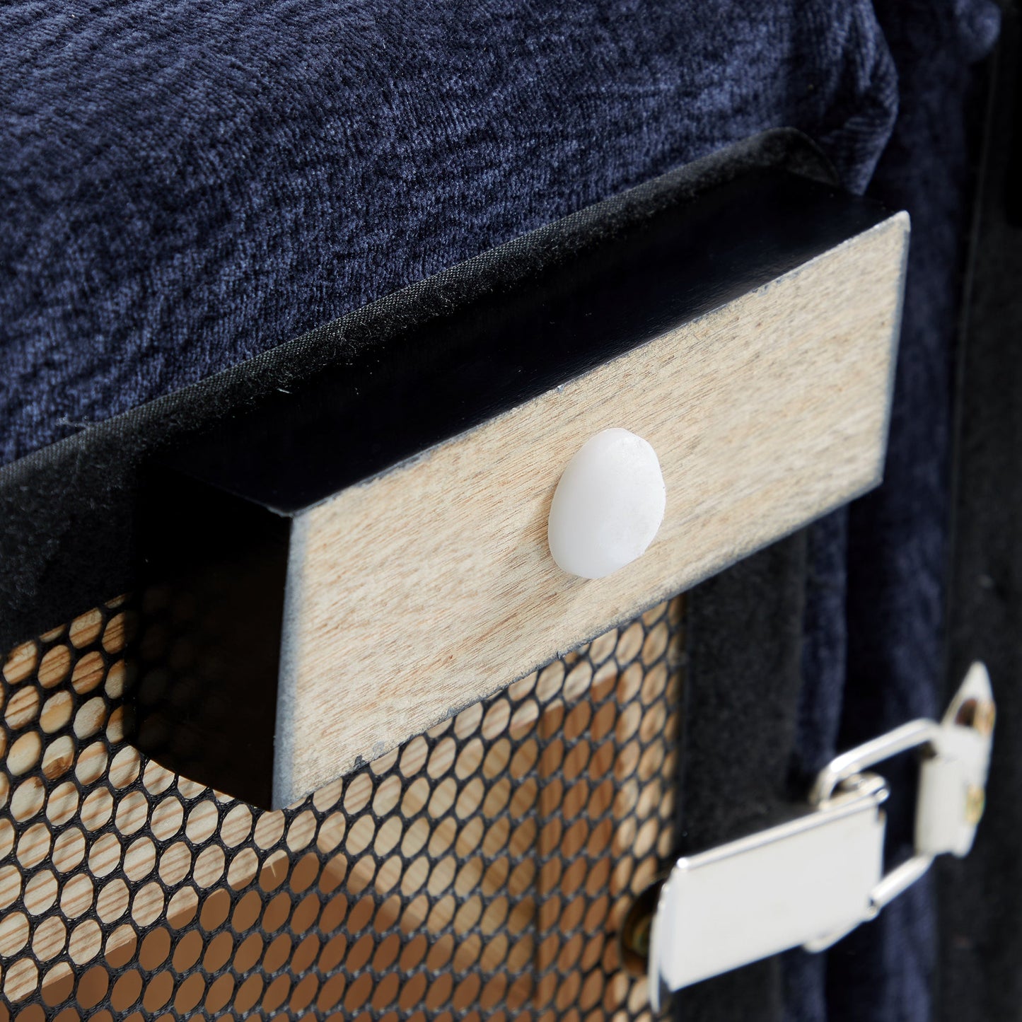The Empress Navy Blue Armchair-Navy Blue