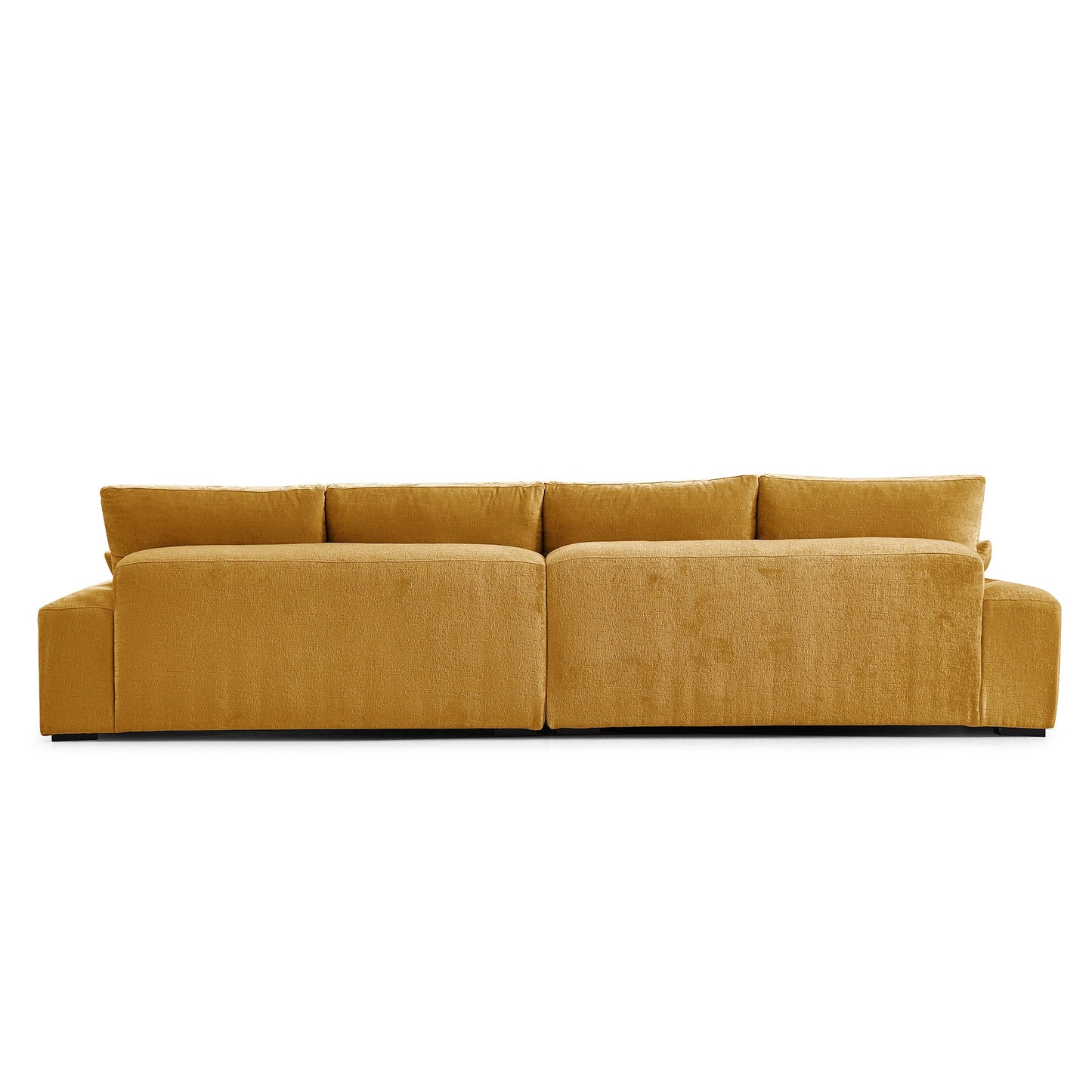 The Empress Gray Sofa Set-Yellow-140.1"