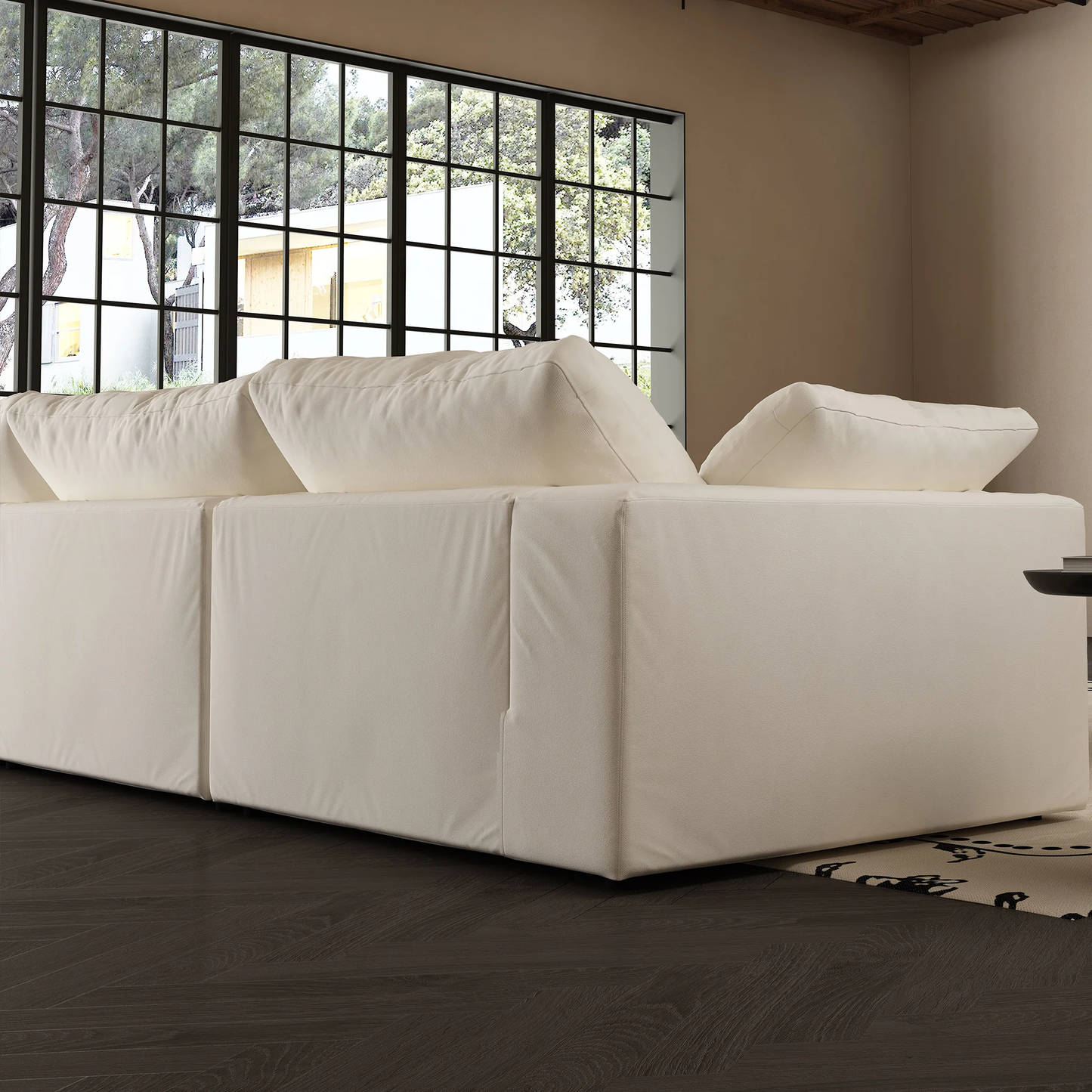 Lunna Modular U-Shaped Sofawhite / 200 inch u-shaped