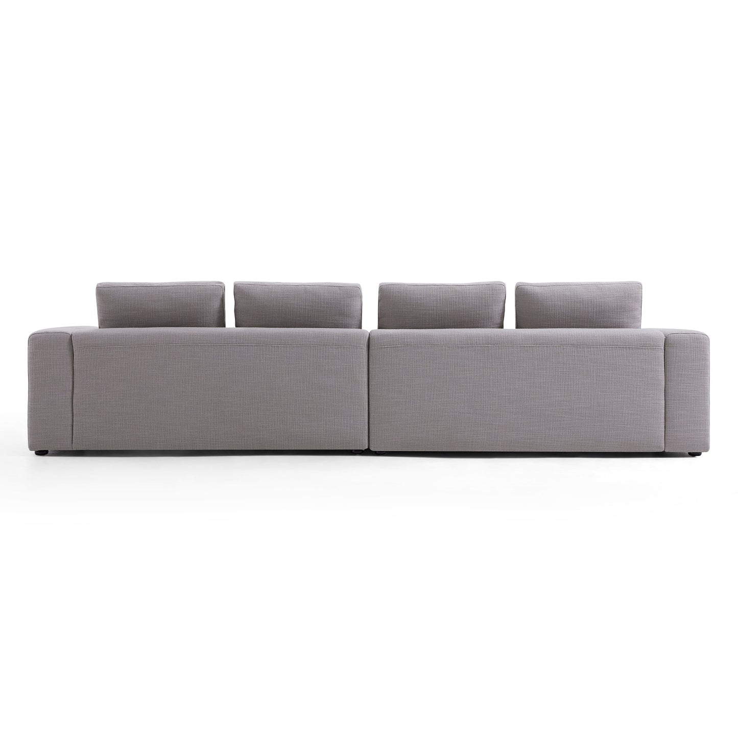 Nathan Modular Light Gray Polyester Fabric Sofa-Light Gray