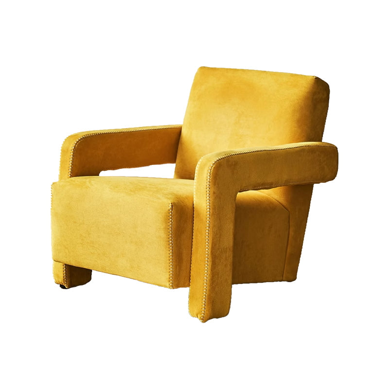 Nova Cream Boucle Utrecht Armchair-Yellow Matt Fabric