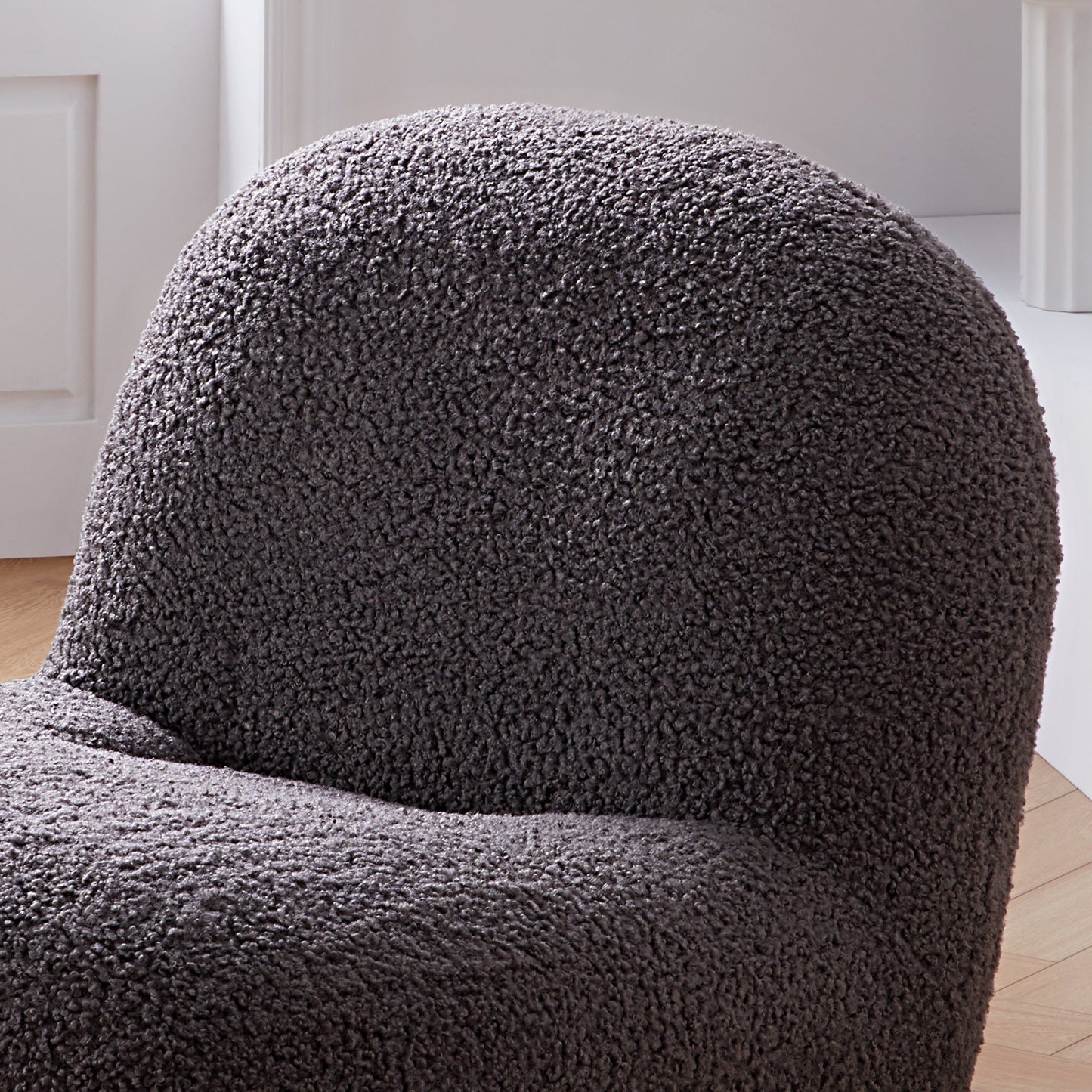 Puff Gray Accent Chair-Gray