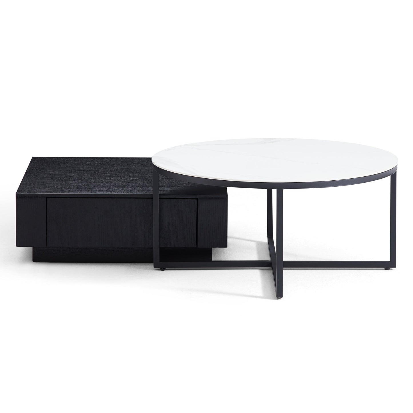 Clarence Round & Square Coffee Table Set-31.5″ & 27.6″