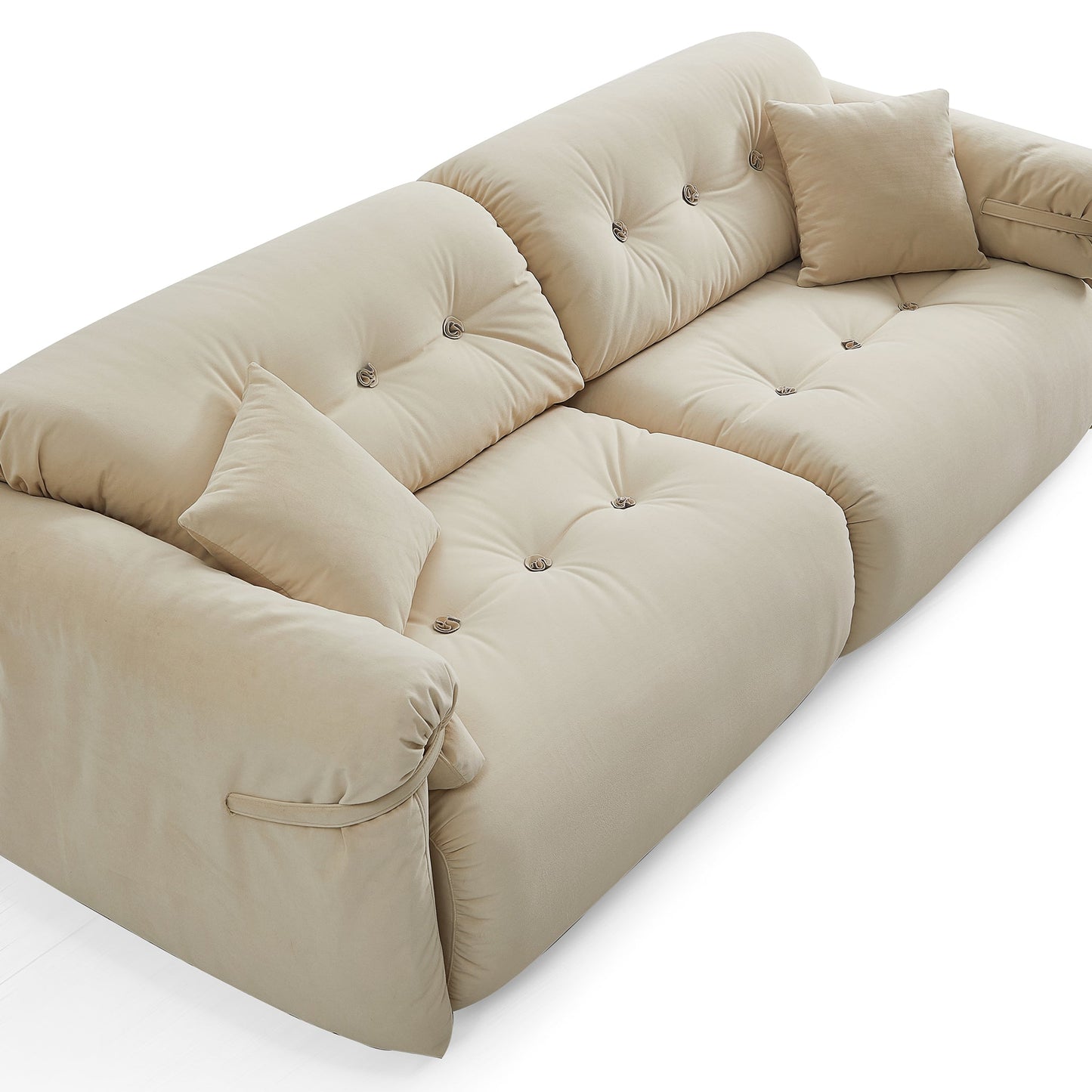 Butter Tufted Sofa-Khaki
