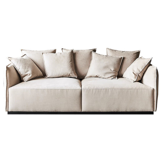 Filippo Khaki Velvet 3 seater Sofa-Khaki-hidden