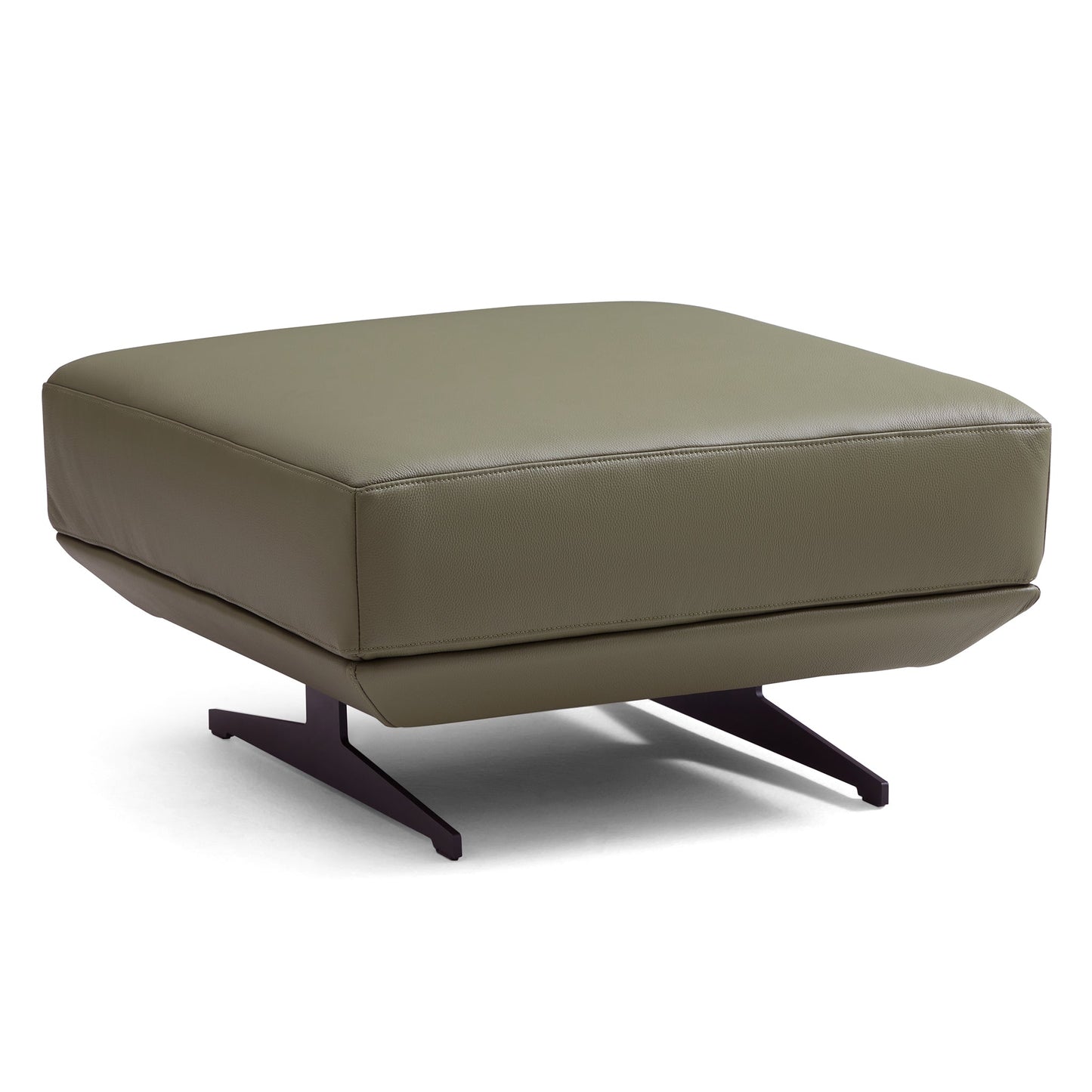 Olivia Top Grain Genuine Leather Sofa Set-Olive