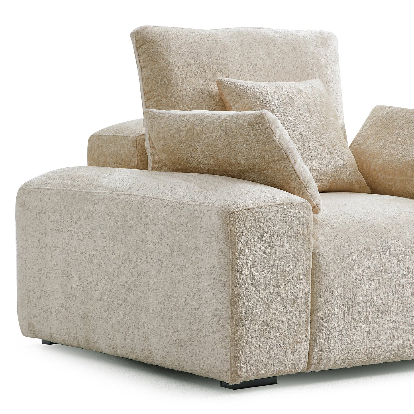 The Empress Beige Armchair-Beige