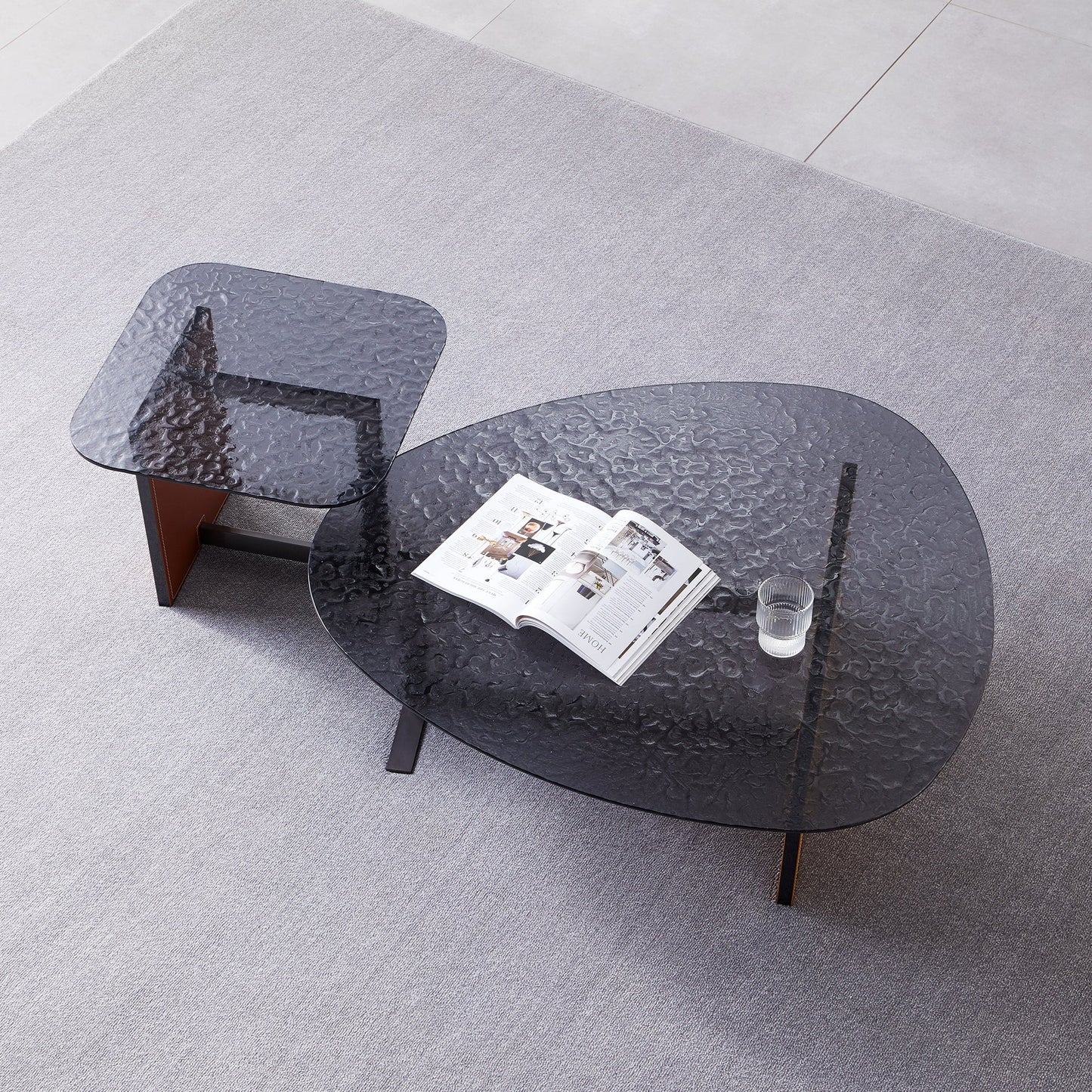 Ripple Coffee Table Set-39.4″ & 19.7″