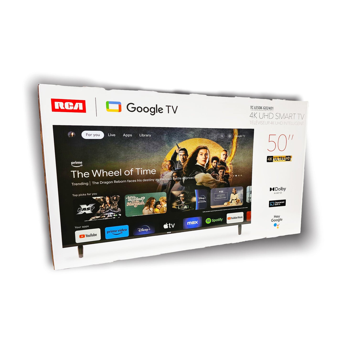 RCA 50" (4K) UHD Smart LED TV (TC-LE50K-GO2401) Google TV