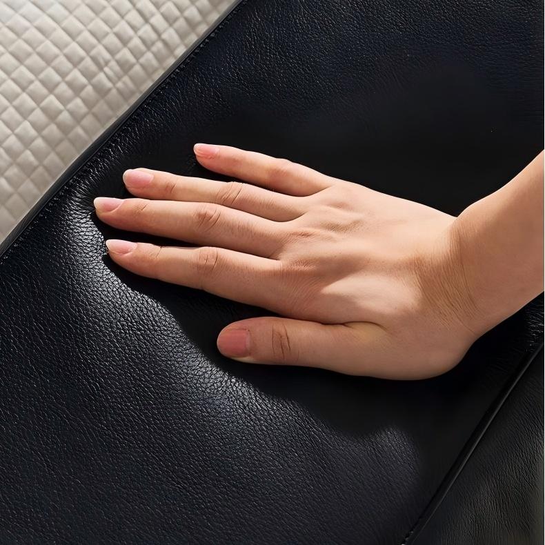 Charcoal Toast Leather Bed-Black