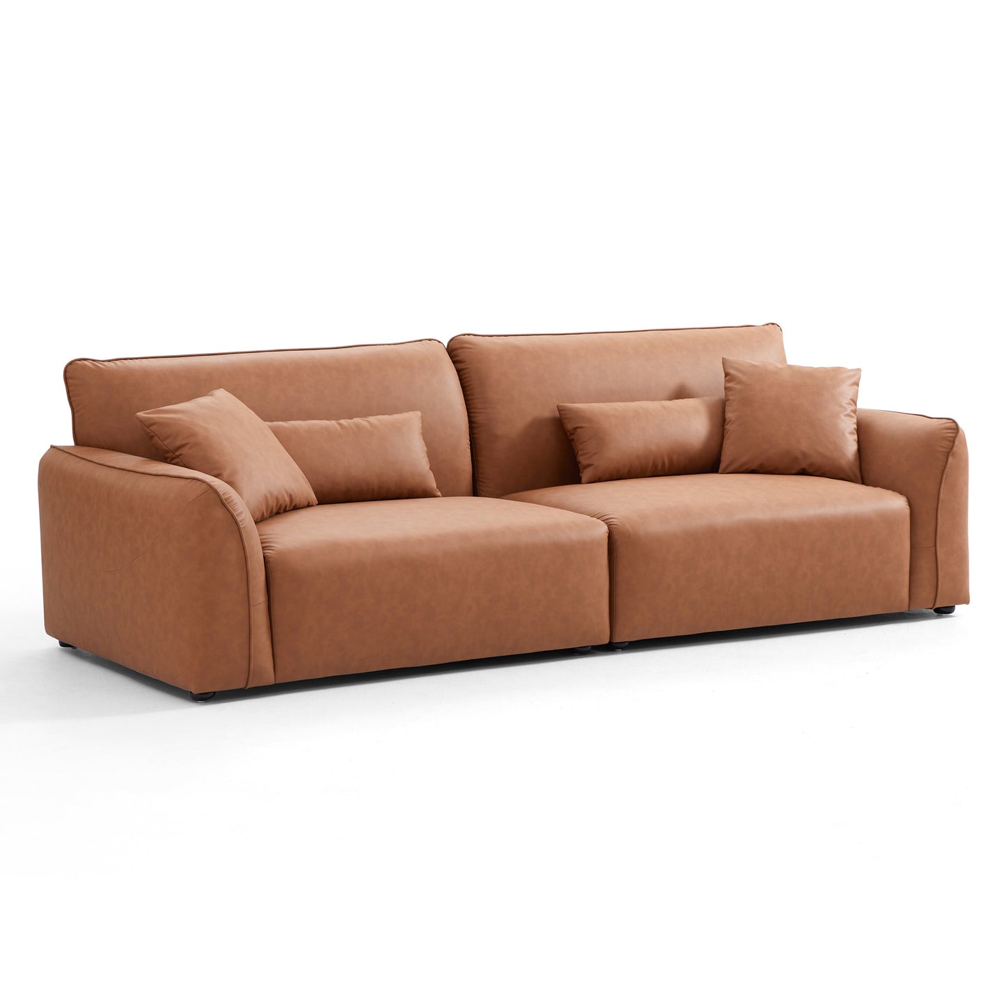 Canapé minimaliste marron Milano Moda