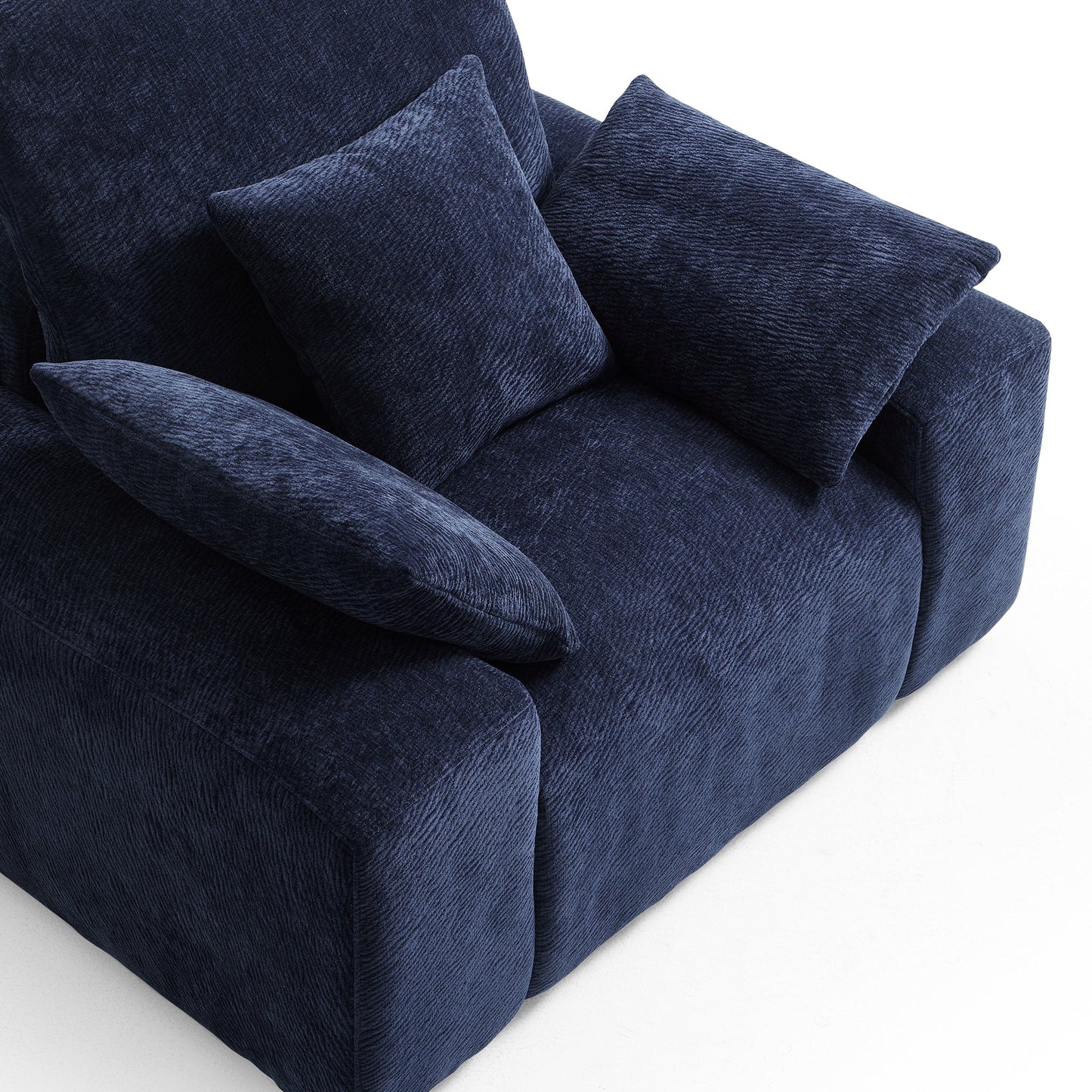 The Empress Navy Blue Armchair-Navy Blue