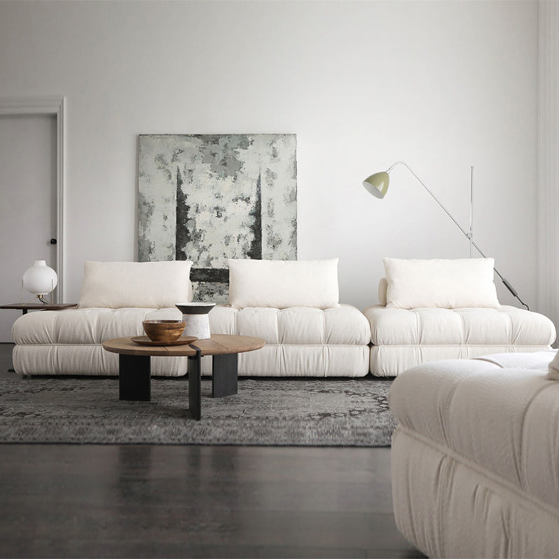 Block Modular White Sectional-White