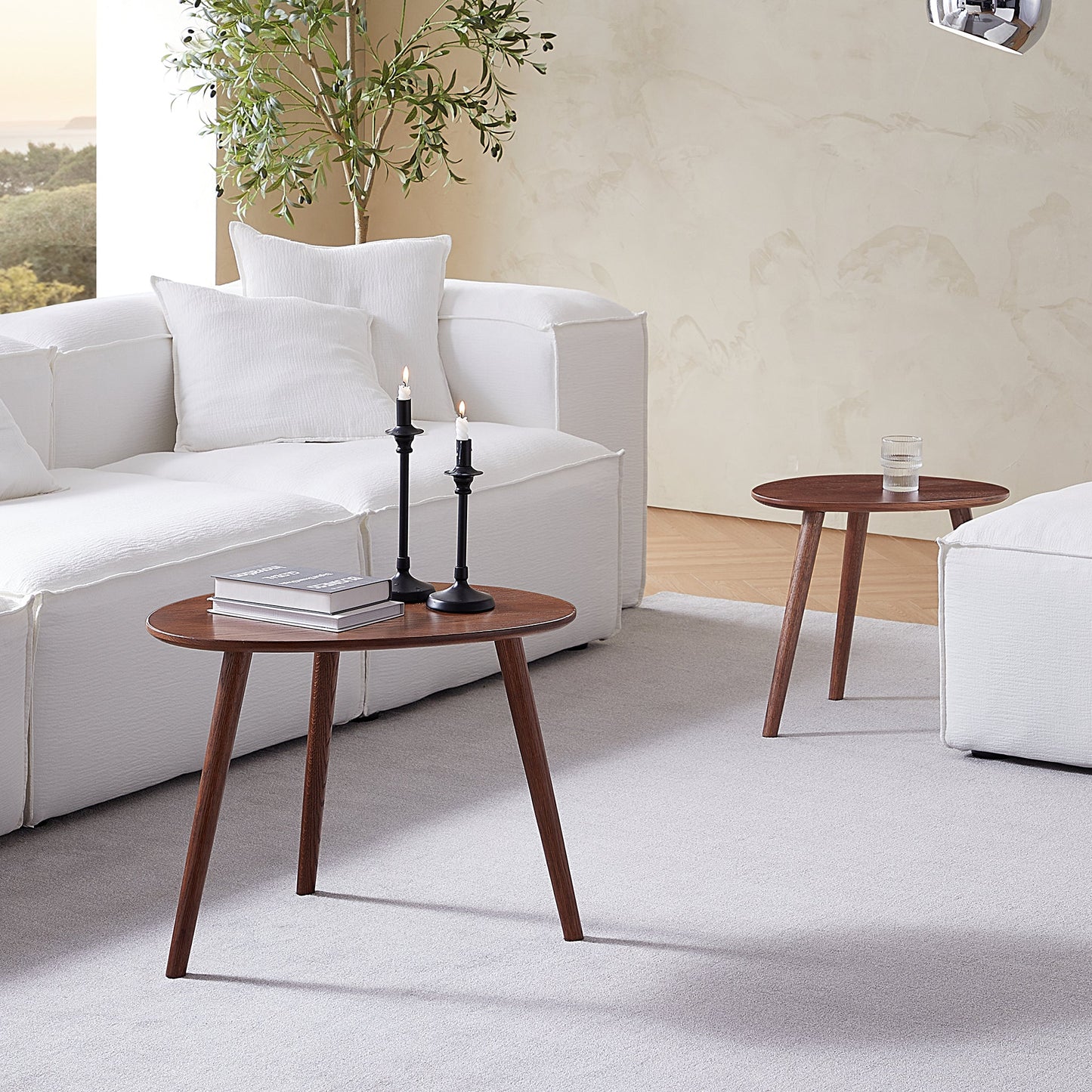 Woody Coffee Table Set-Walnut