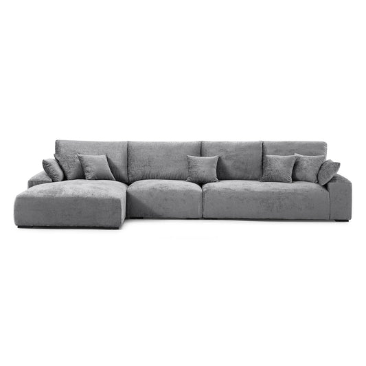 The Empress Gray Sectional-hidden