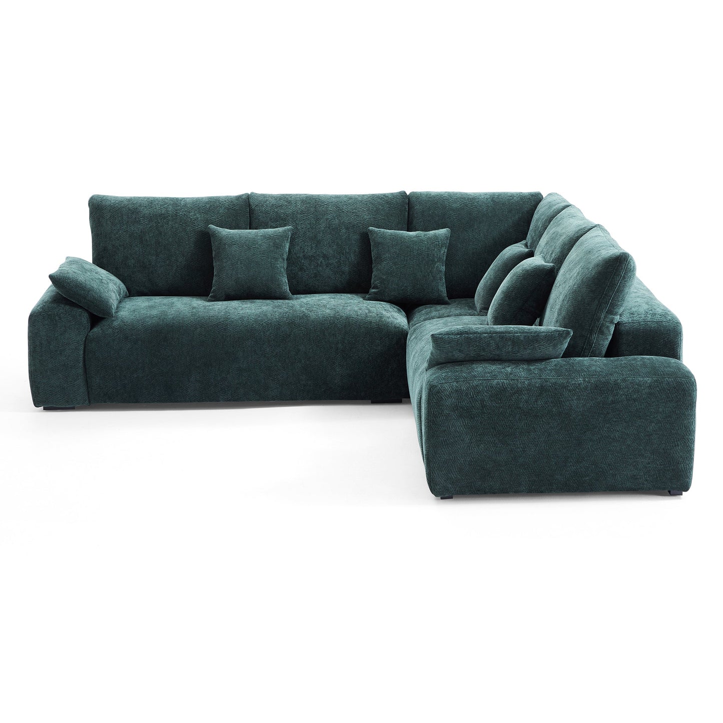 The Empress Green Corner Sectional-Green-109.5"