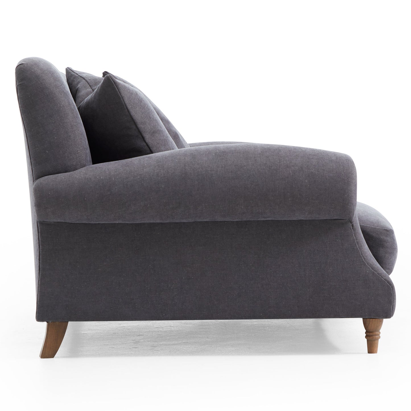 Isabelle Vintage Gray Fabric Sofa-Gray