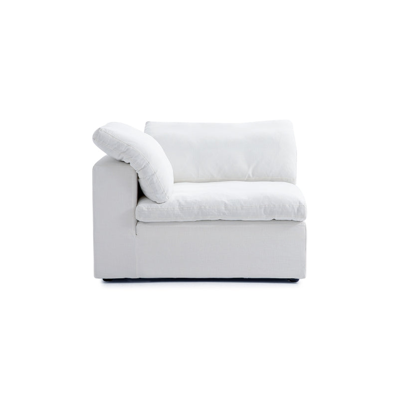 Tender Wabi Sabi L Shaped Sectional-White