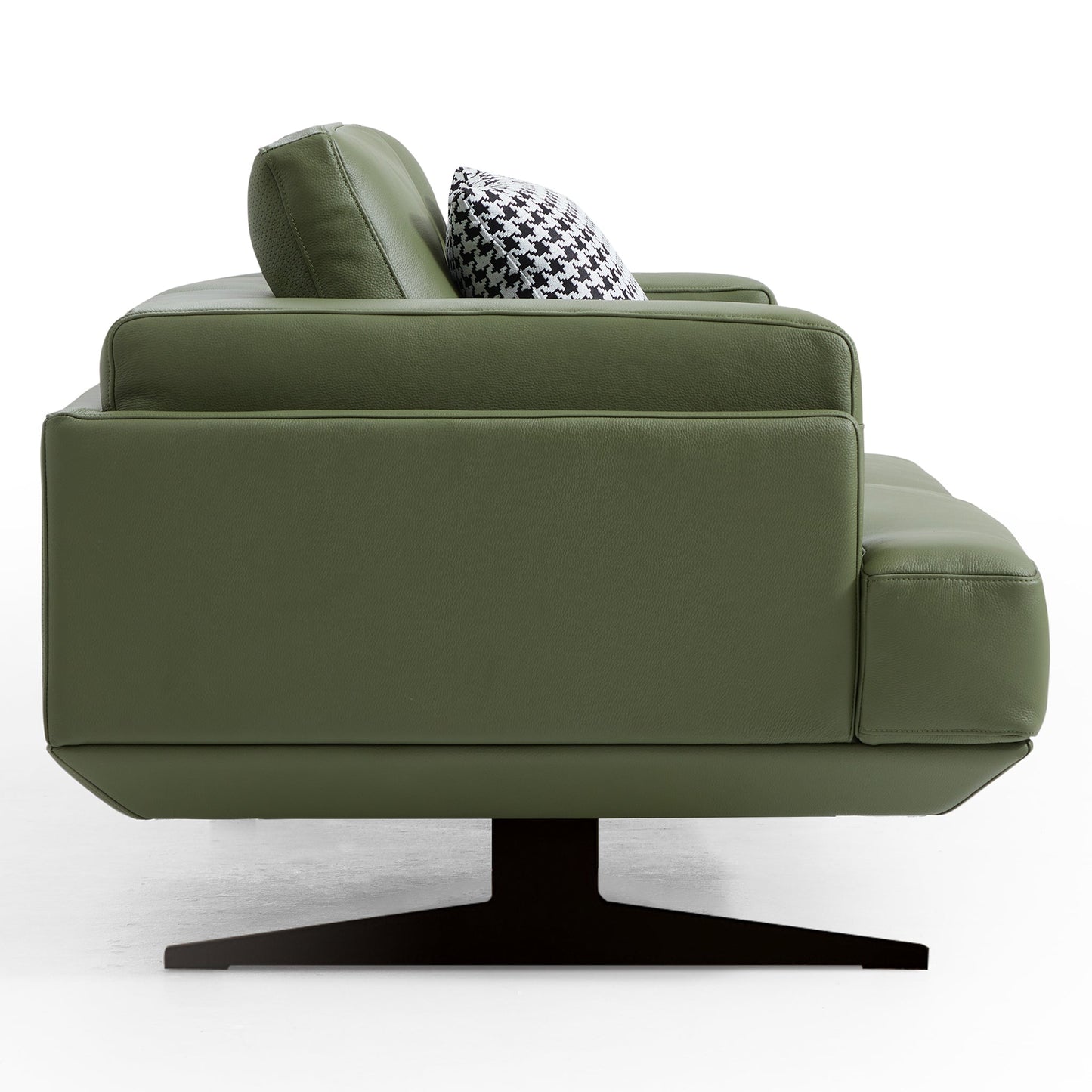 Olivia Top Grain Genuine Leather Sofa-Green