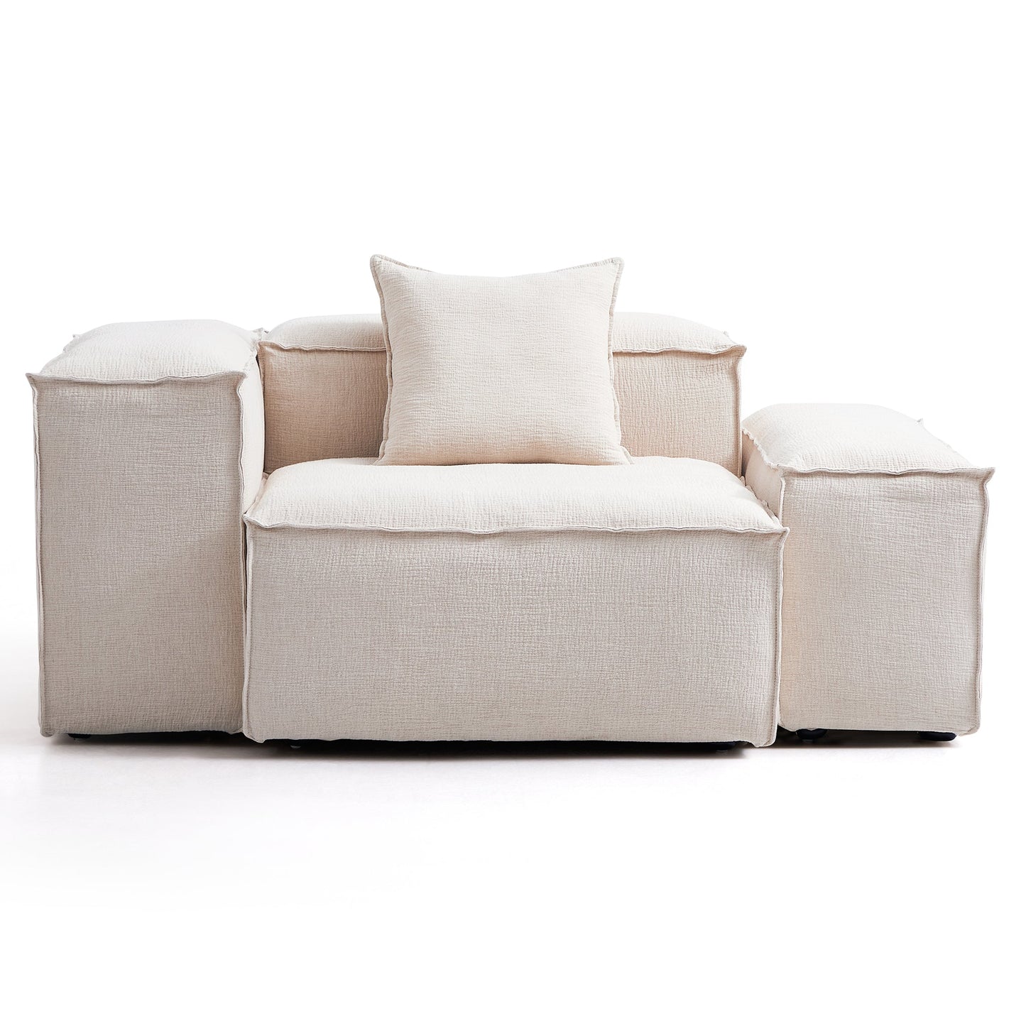 Freedom Modular Khaki Accent Armchair-Khaki-Low & High