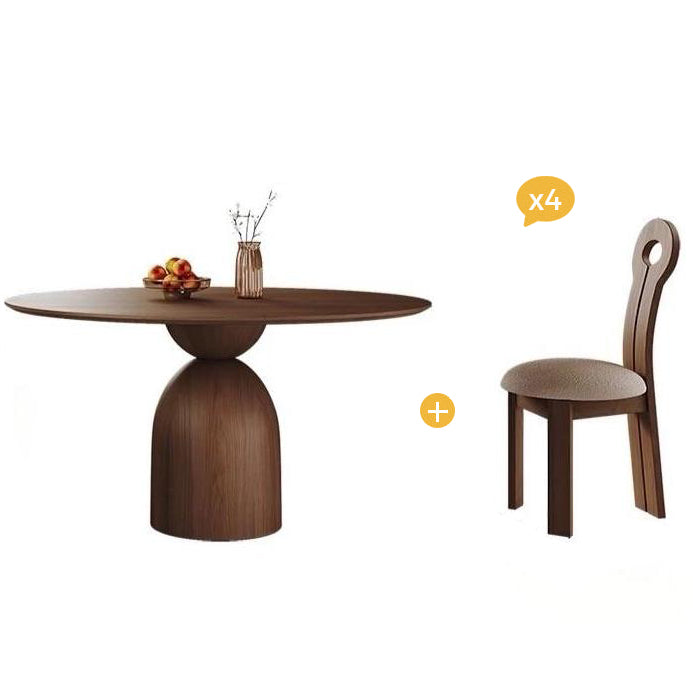 Marino Round Dining Table-Dining Table 4 Chairs