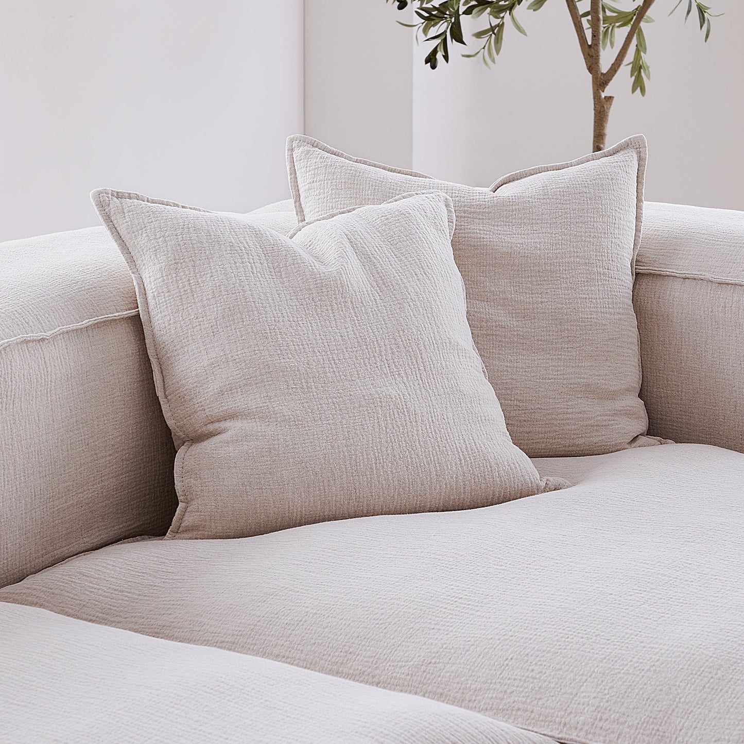 Freedom Modular Gray Sectional Sofa-Khaki