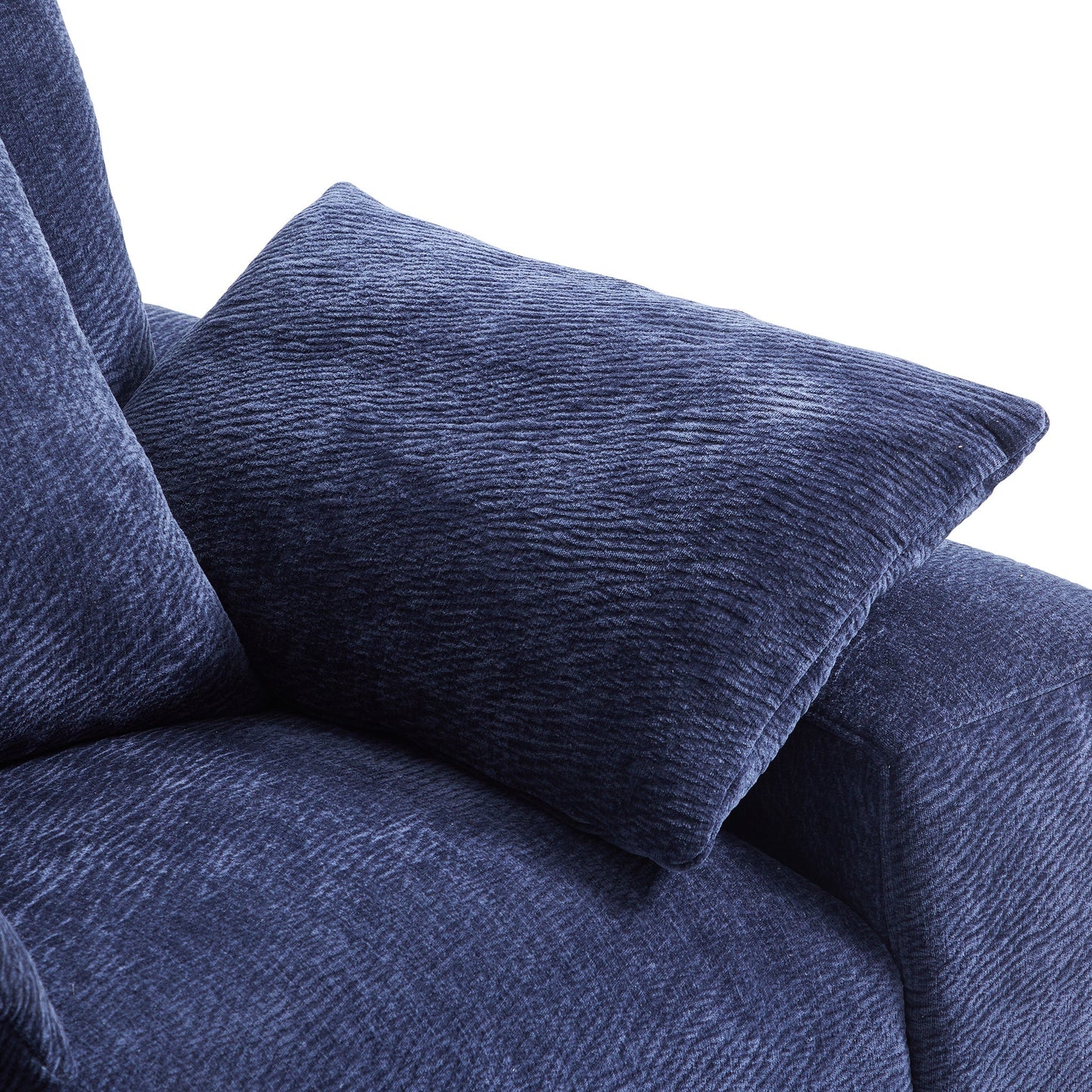The Empress Navy Blue U Shaped Sectional-Navy Blue