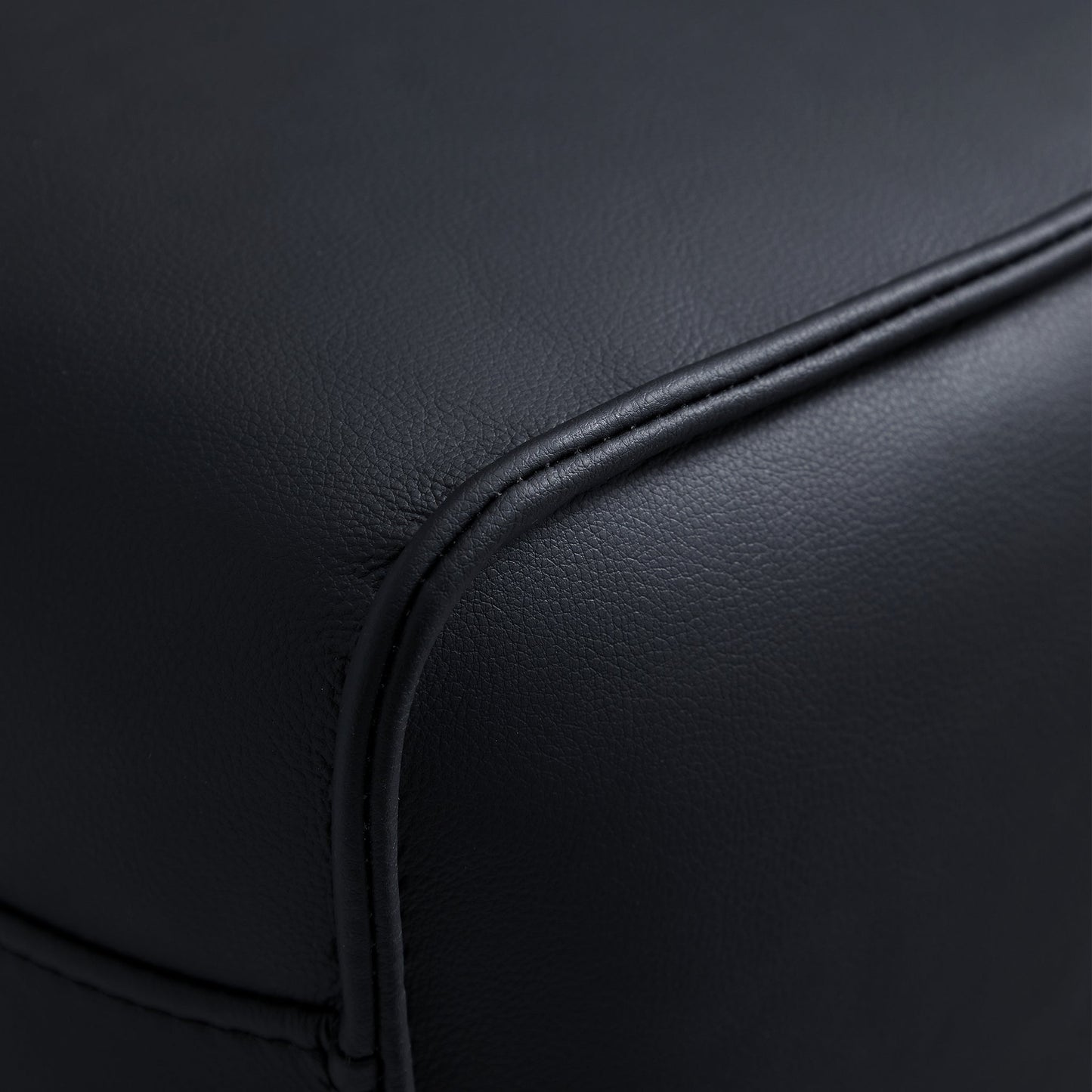 Domus High Back Modular Leather Sofa-Black