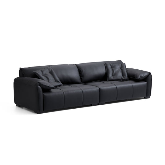 Anorea Contemporary Minimalist Sofa-Black