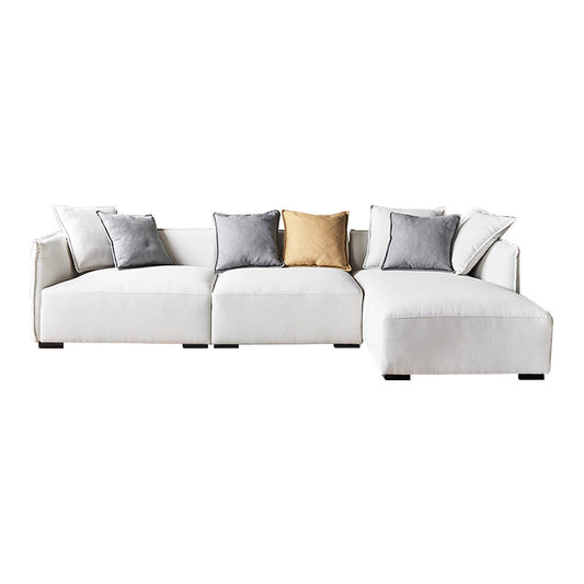 Serene Beige Fabric Sectional-hiidden
