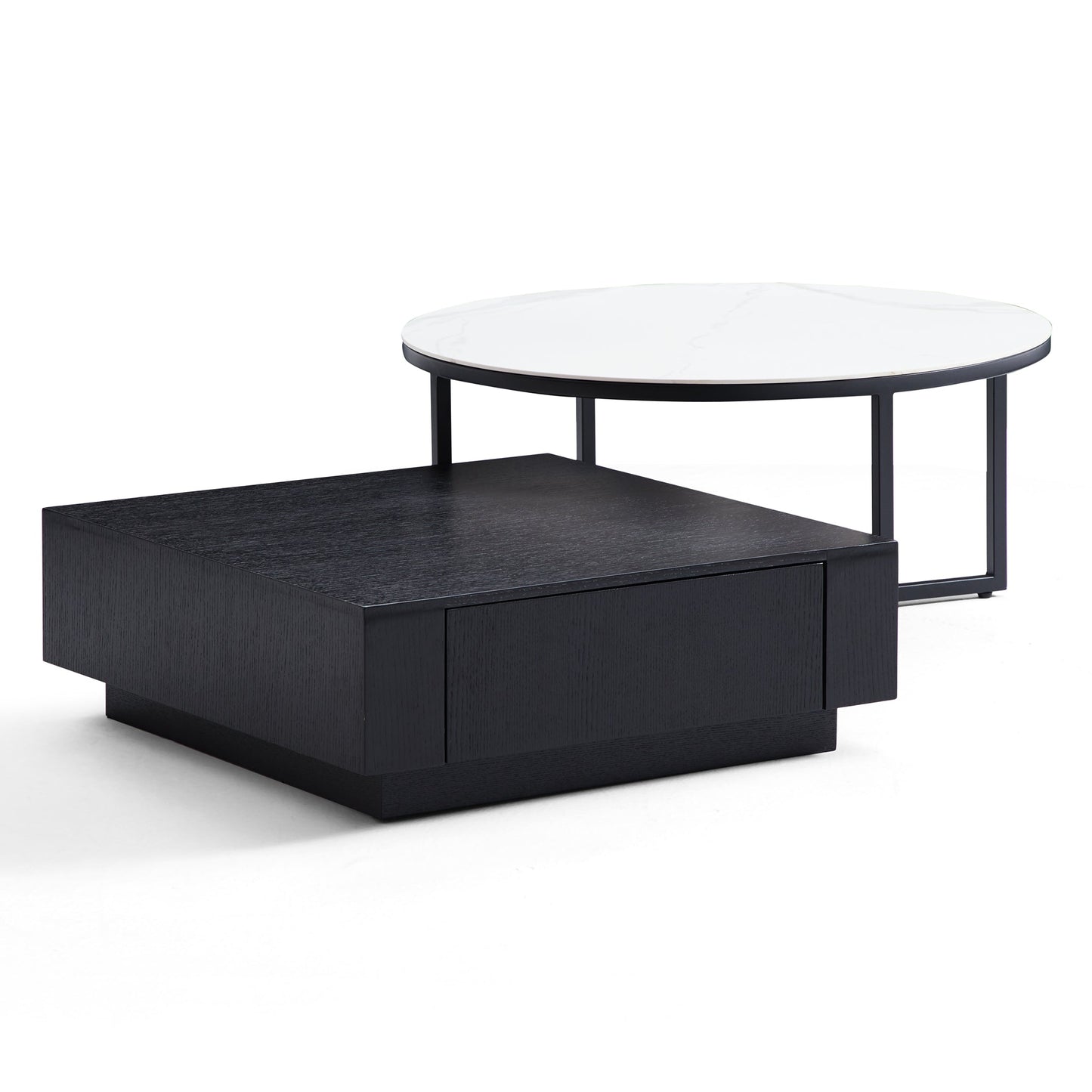 Clarence Round & Square Coffee Table Set-31.5″ & 27.6″