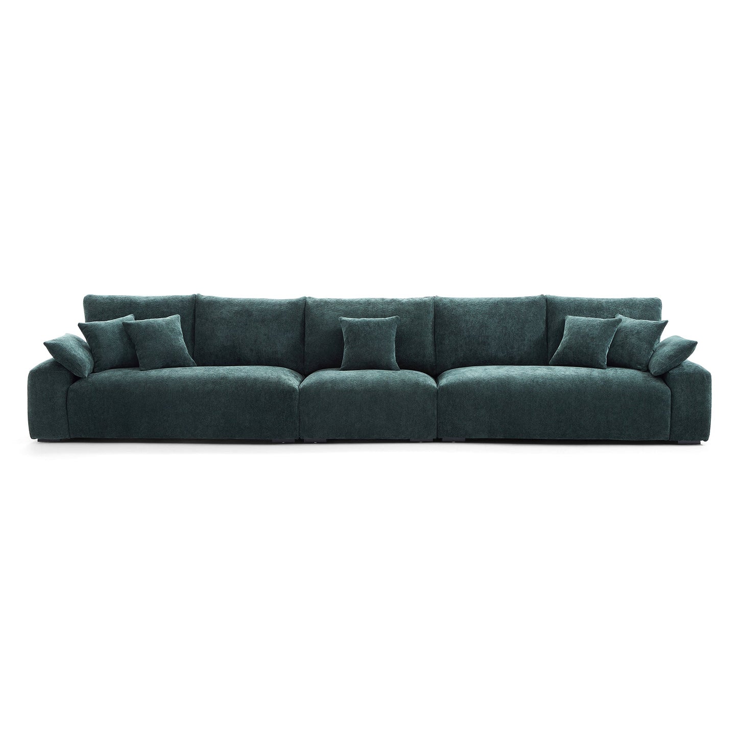 The Empress Green Sofa-Green-175.6"