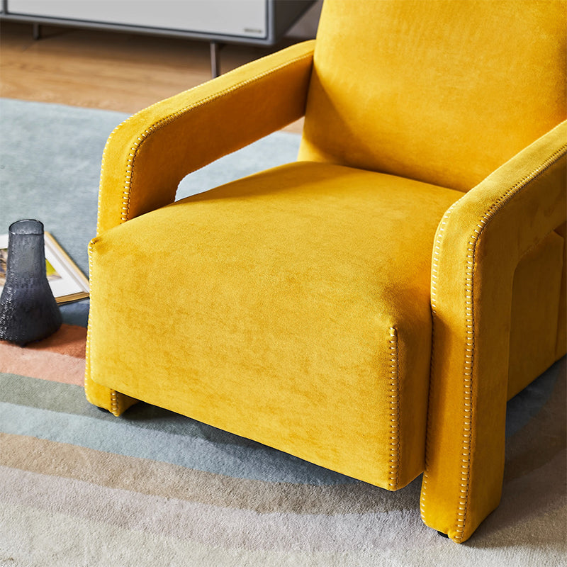 Nova Cream Boucle Utrecht Armchair-Yellow Matt Fabric