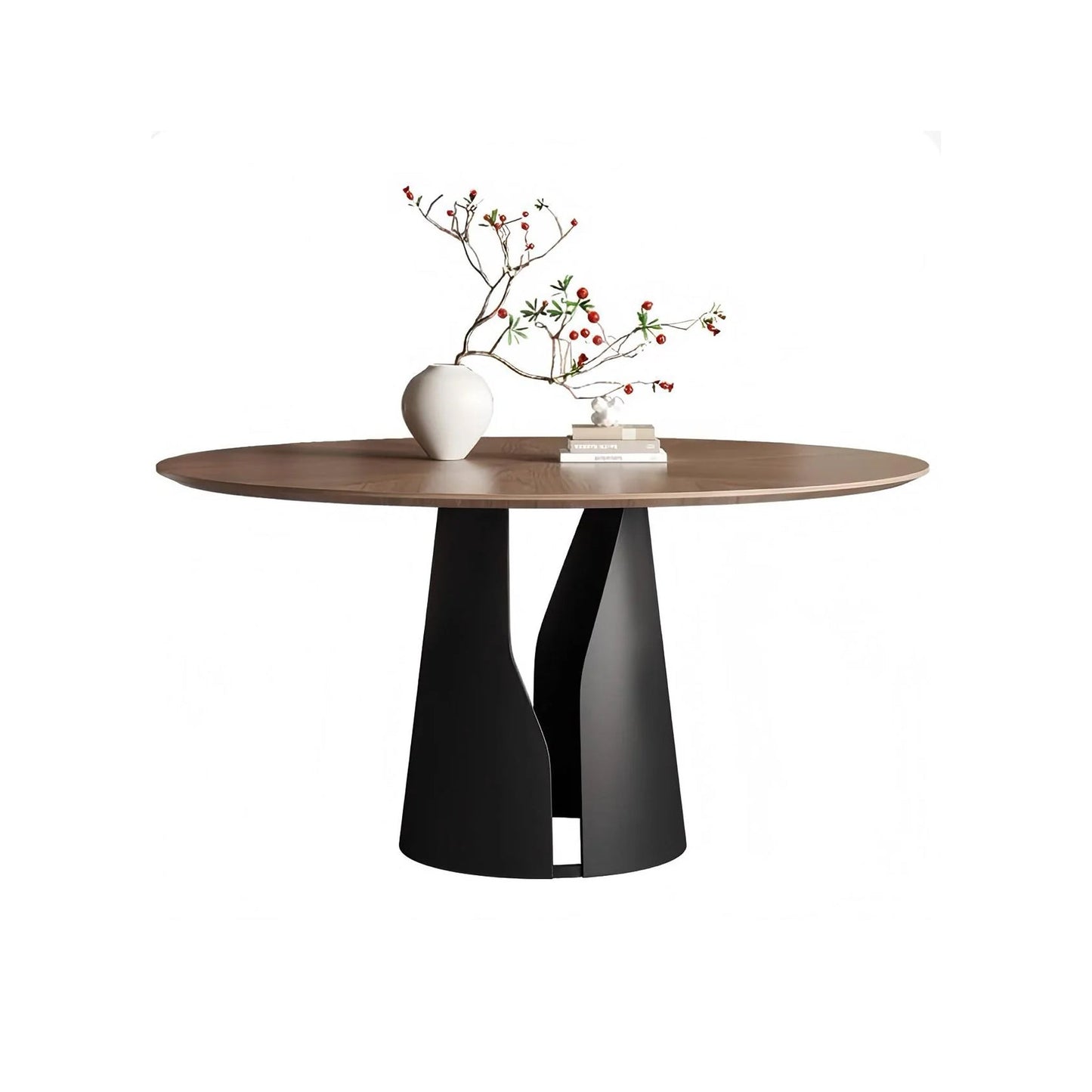 Lunaro Wood Steel Dining Table