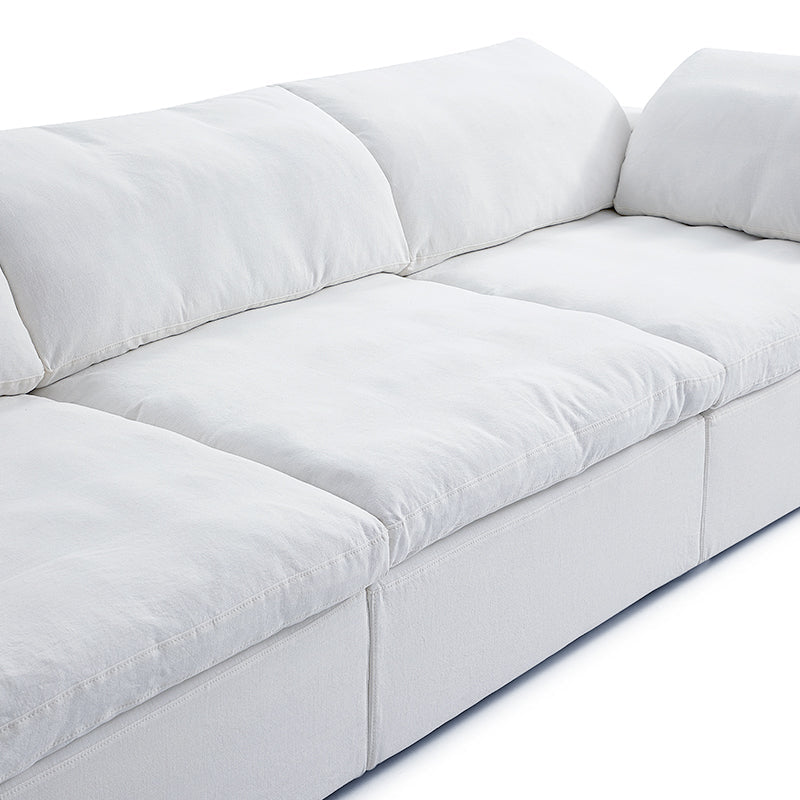 Tender Wabi Sabi L Shaped Sectional-White