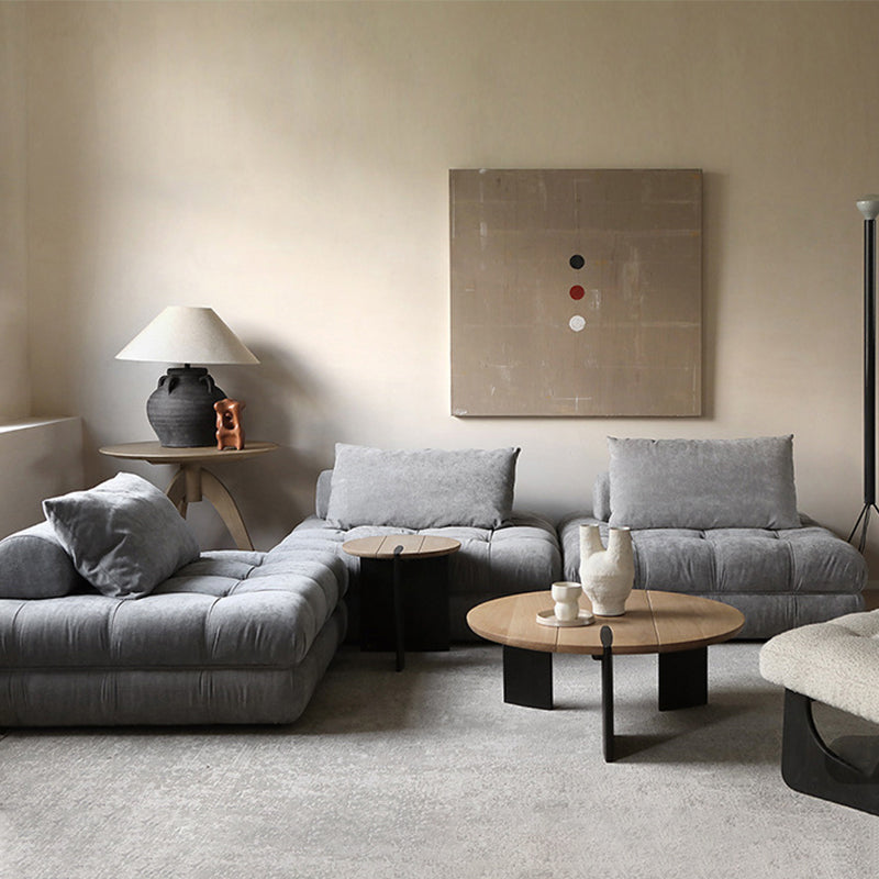 Block Modular White Sectional-Gray
