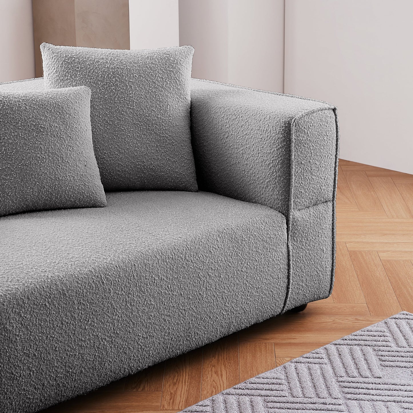 Nordic Modern Creamy Sofa-Gray