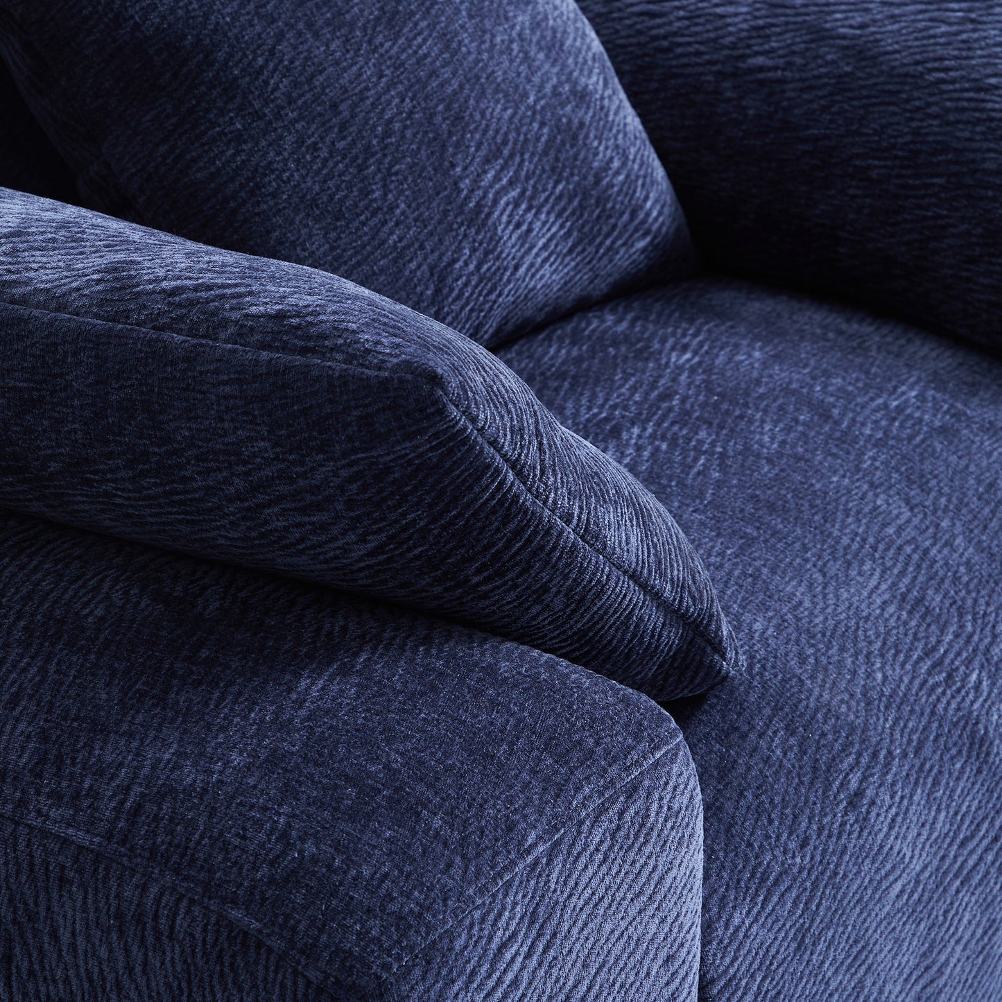 The Empress Navy Blue U Shaped Sectional-Navy Blue