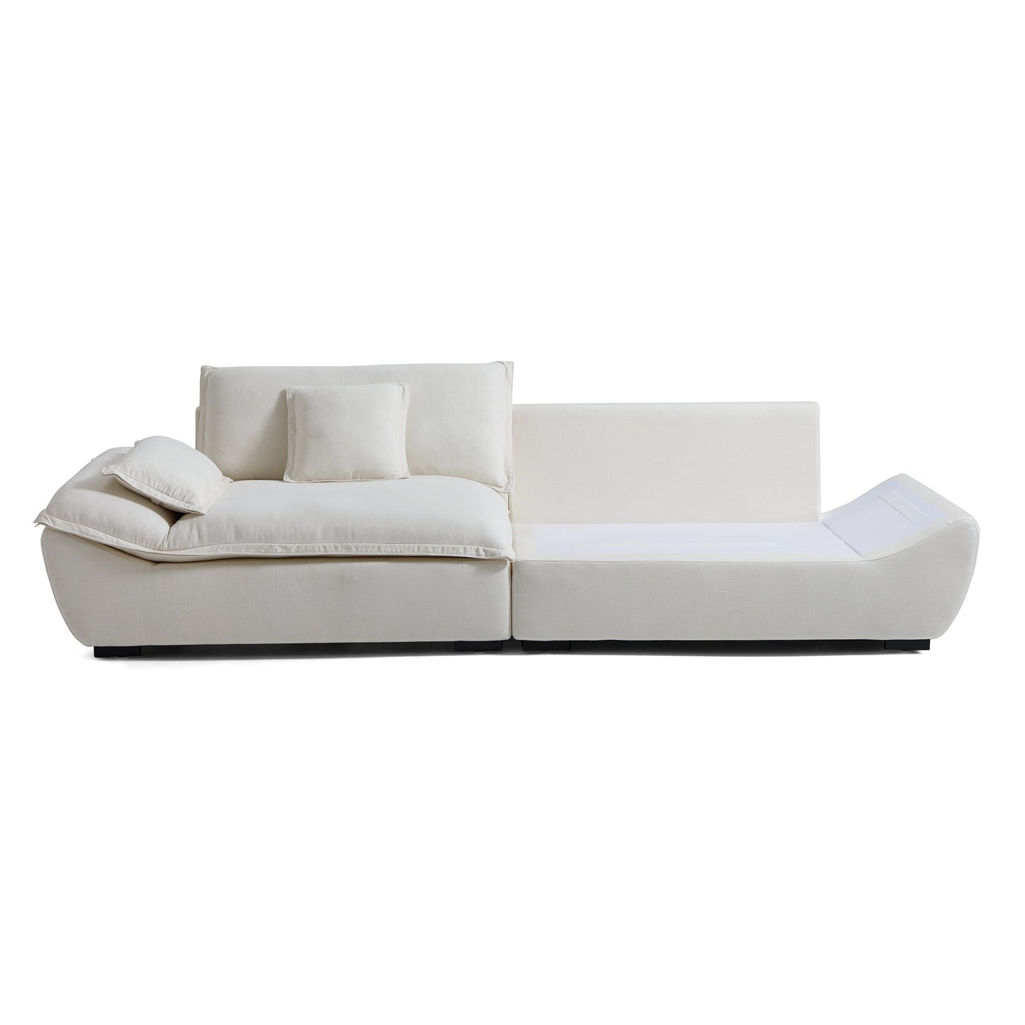 Casper Sailboat Fabric Sofa-Beige