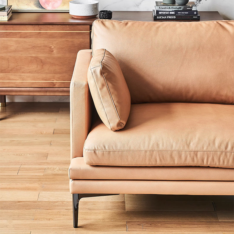 Chic Light Brown Leathaire Couch-Camel