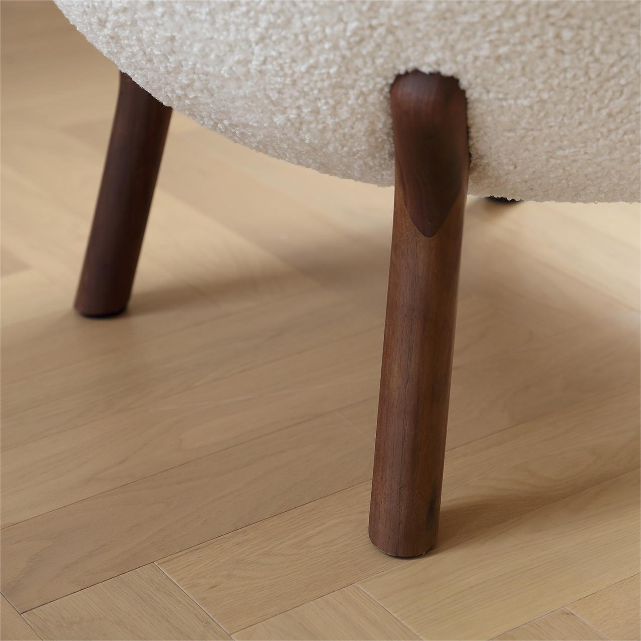 Scandinavian Shaun Accent Chair-White