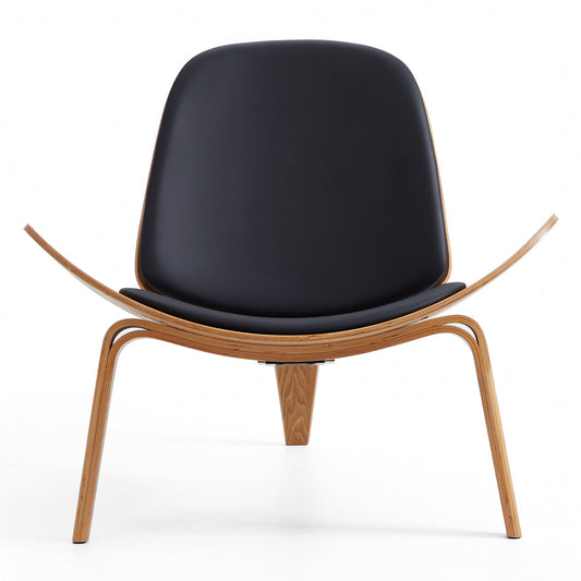 Mermaid Wegner Black Shell Chair-hidden