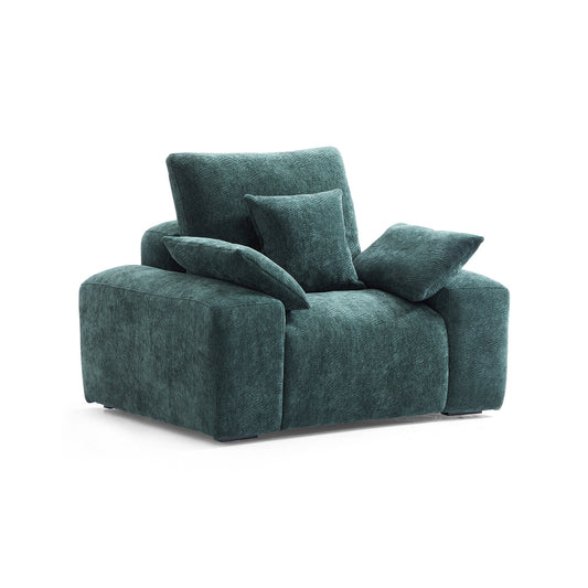 The Empress Green Armchair-Green