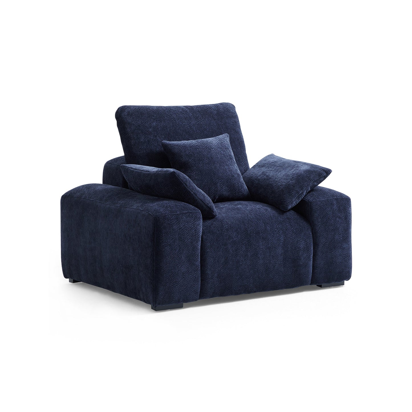 The Empress Navy Blue Armchair-Navy Blue
