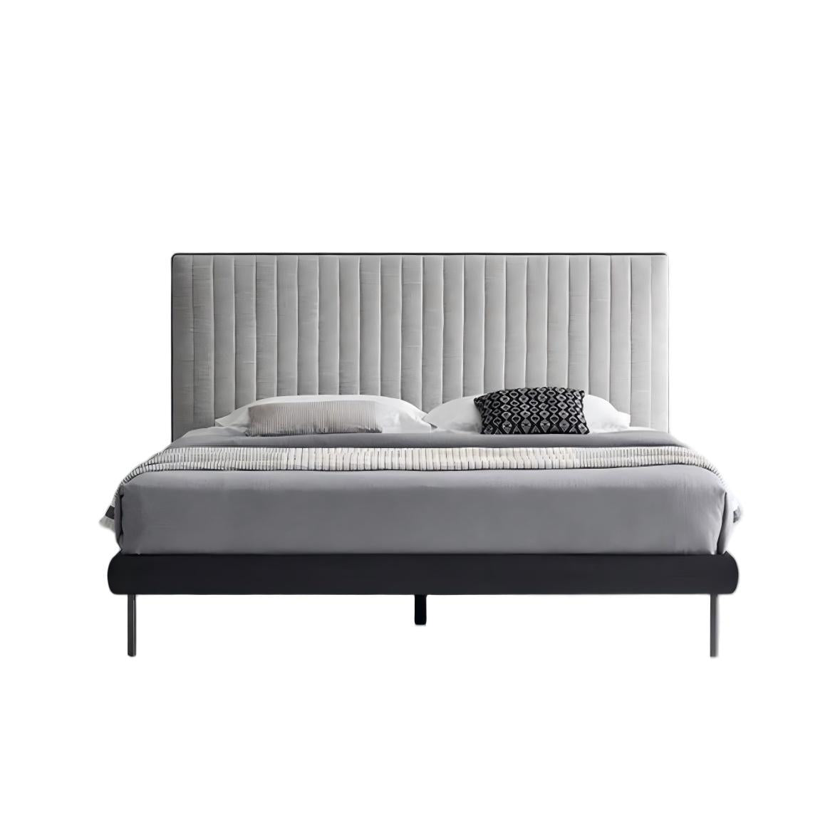 Muffin Edge Fabric Bed-Black