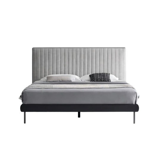 Muffin Edge Fabric Bed-Black
