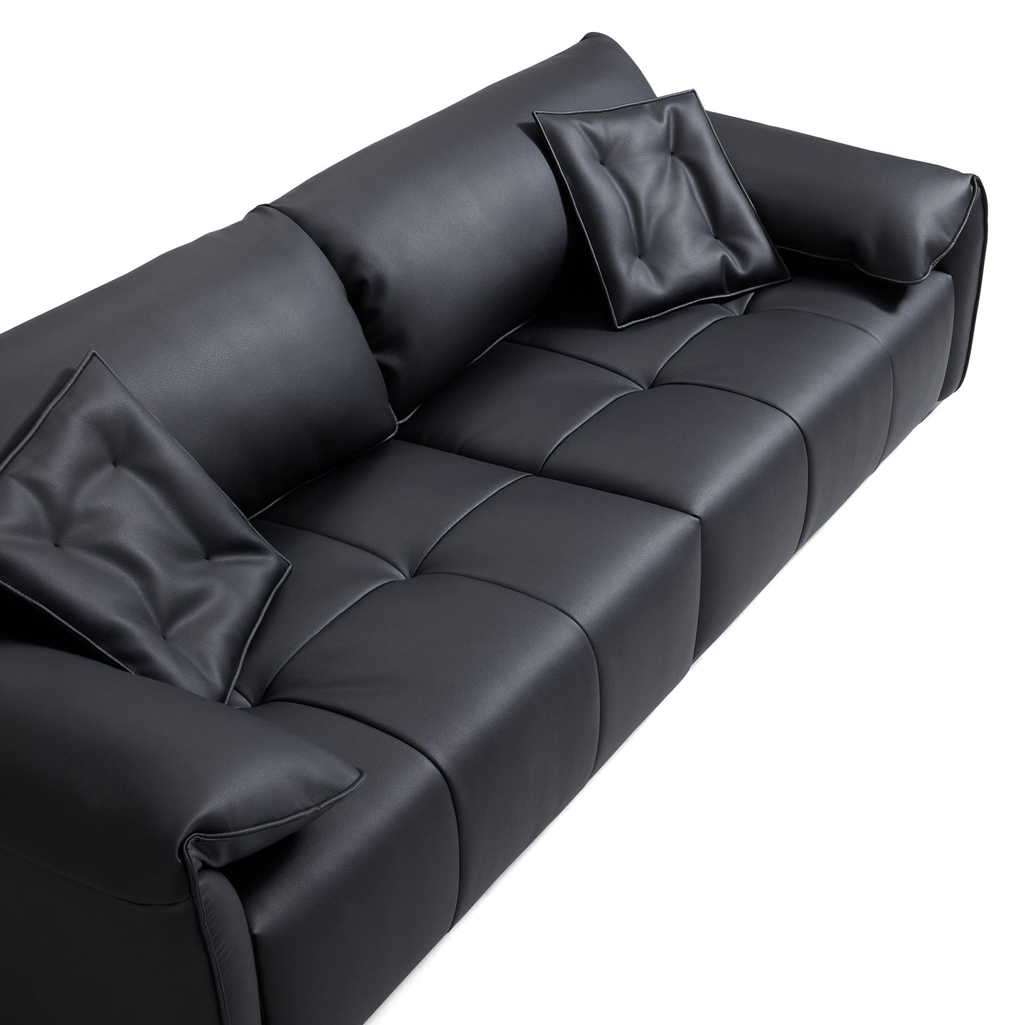 Anorea Contemporary Minimalist Sofa-Black
