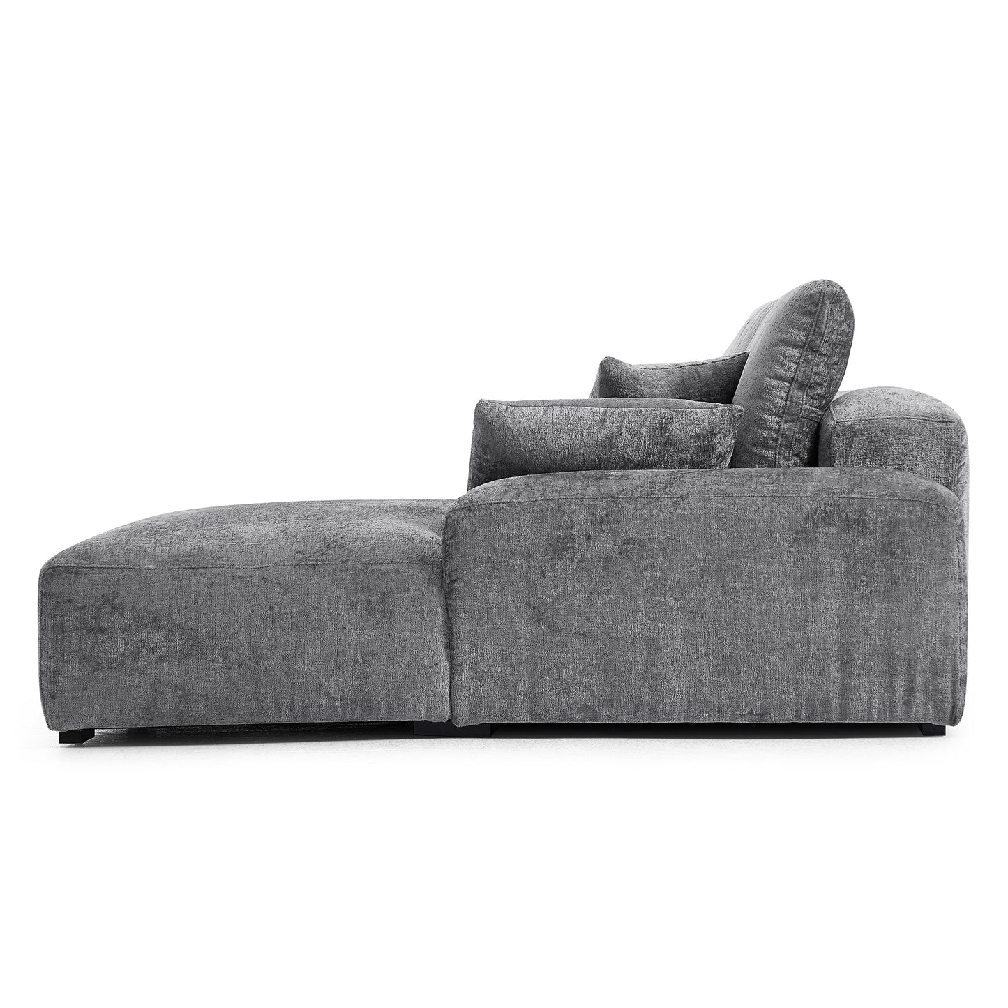 The Empress Camel Sectional-Gray