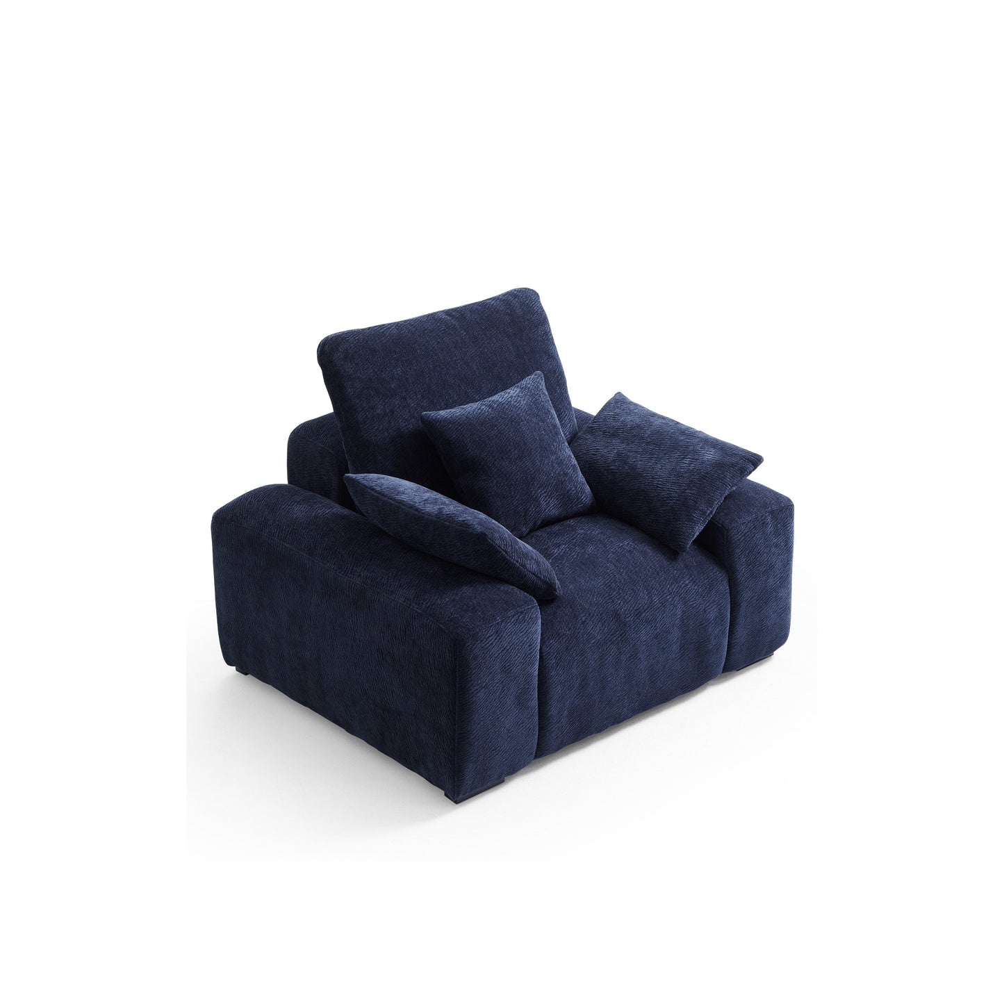 The Empress Navy Blue Armchair-Navy Blue